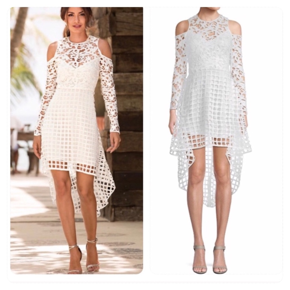 NWT! Alexia Admor COLD SHOULDER HI-LO DRESS